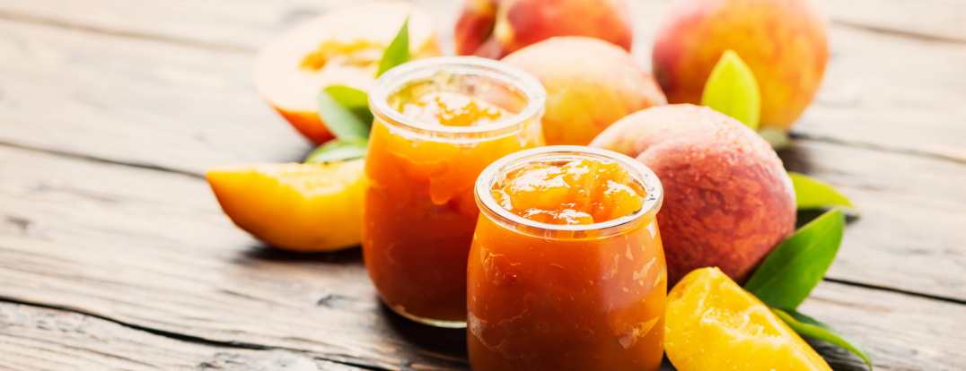 Peach Jam with no added sugar